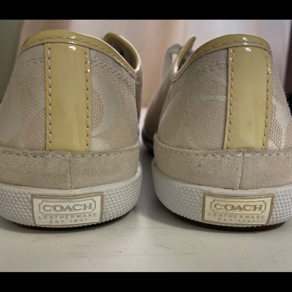 NWOT Coach Cream colored Sneakers - Picture 6 of 7